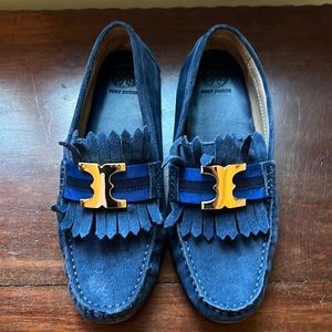 Tory Burch suede loafers